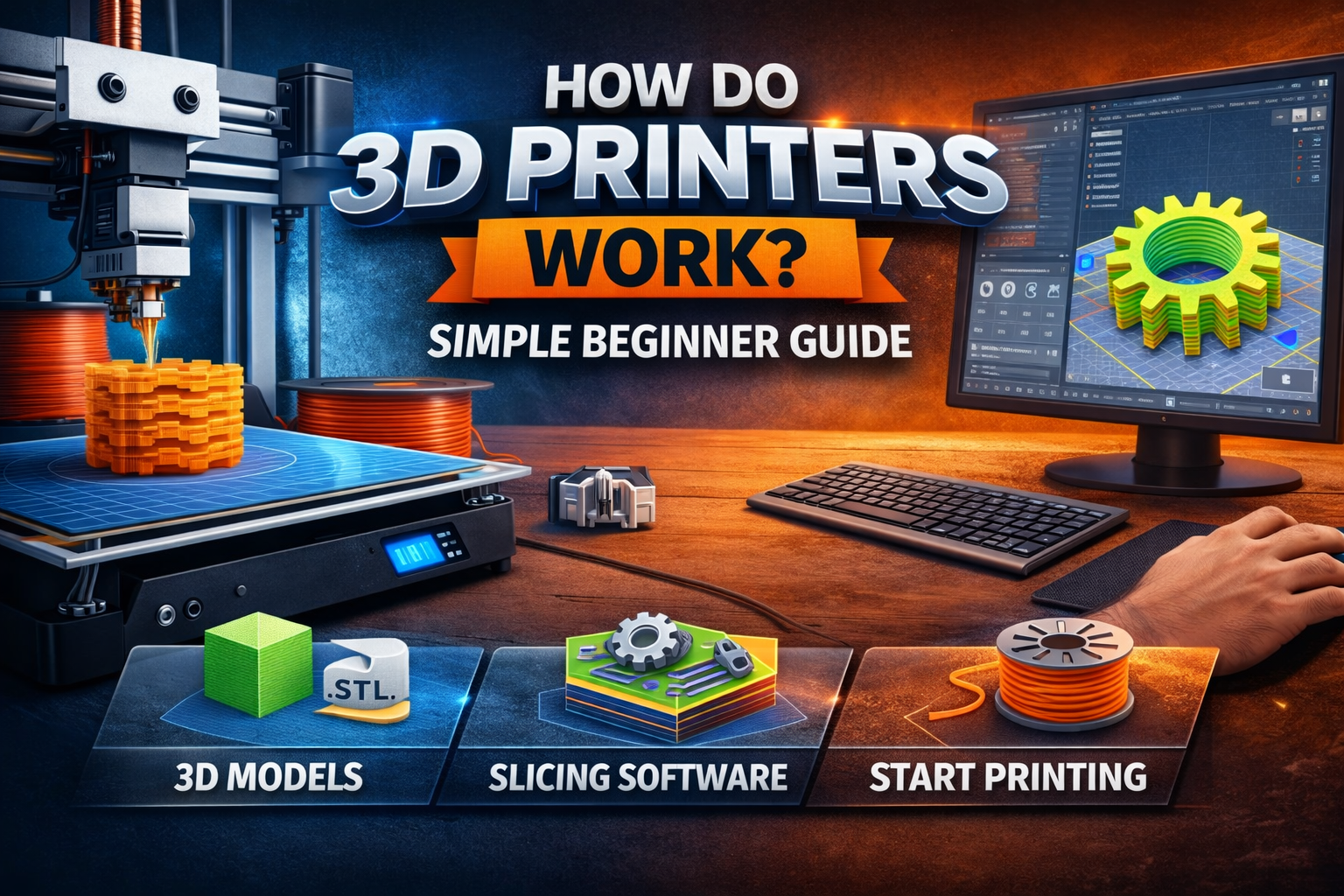 How Do 3D Printers Work? Simple Beginner Guide